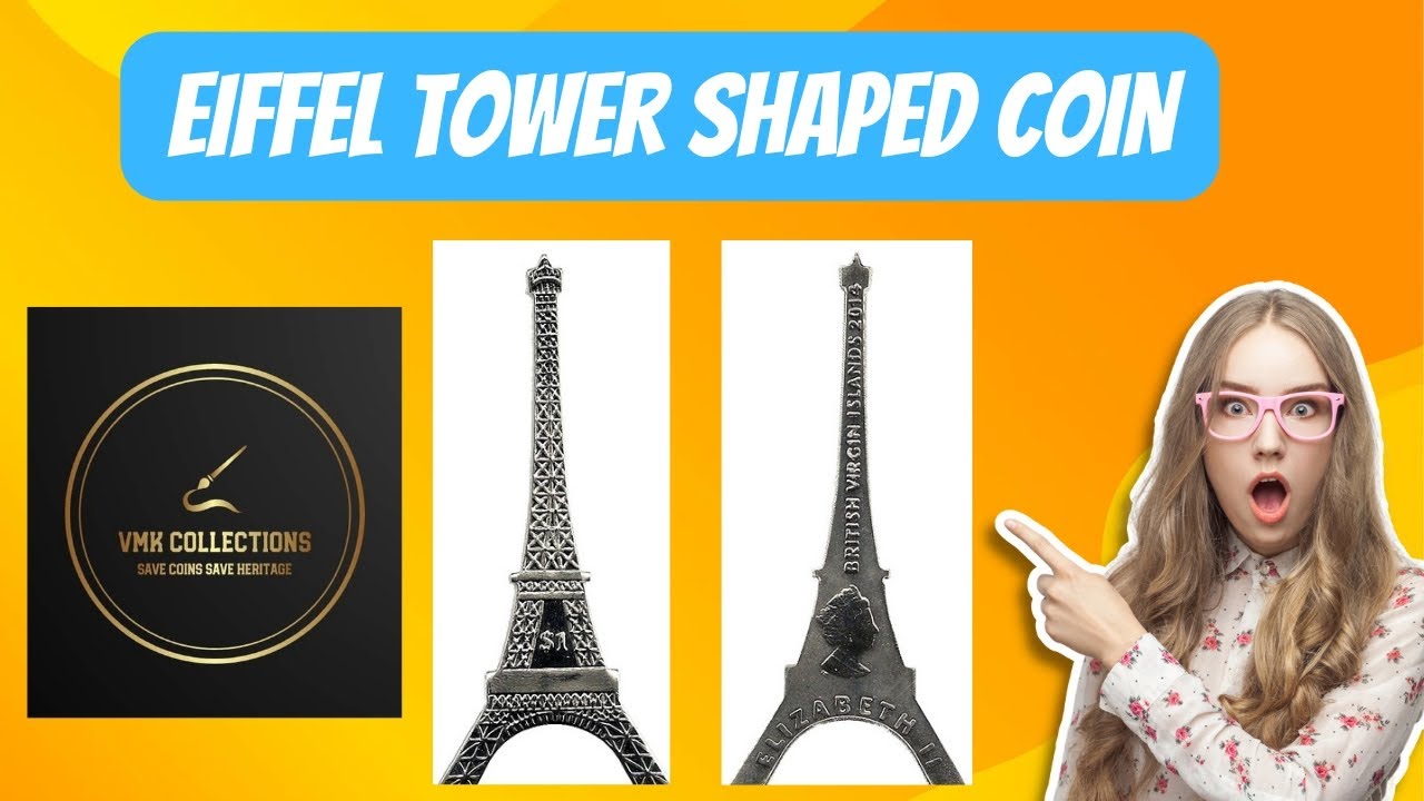 EIFFEL TOWER SHAPED COIN (BRITISH VIRGIN ISLANDS)