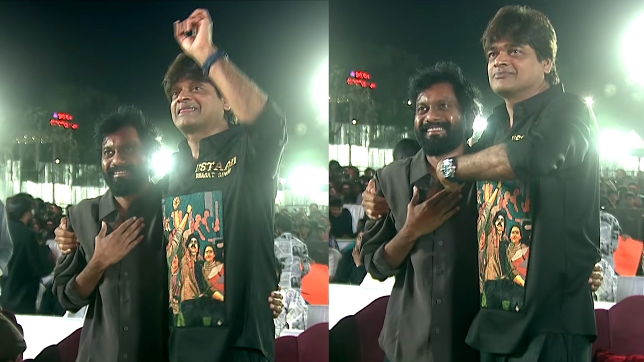 Peddi Director Buchi Babu Sana ENTRY @ Ustaad Bhagat Singh Pre Release Event | Pawan Kalyan | NTVENT