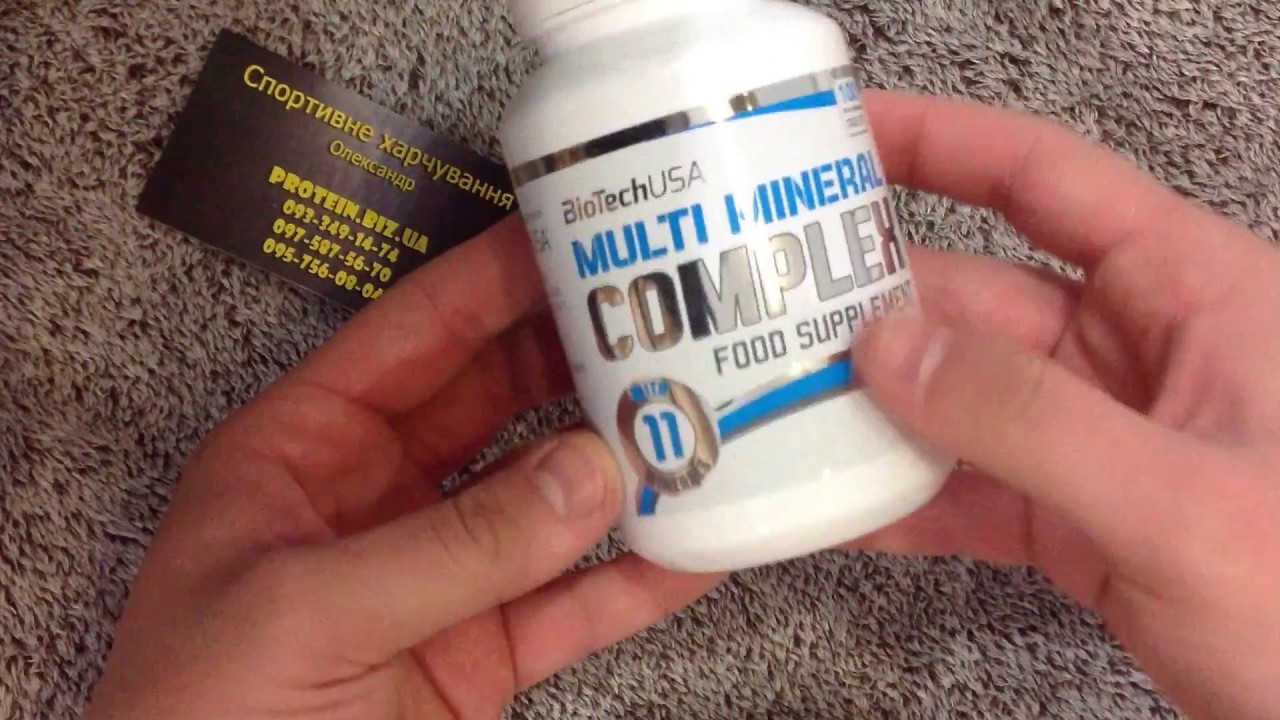 Открываем витамины Biotech USA Multi Mineral Complex 100 табл