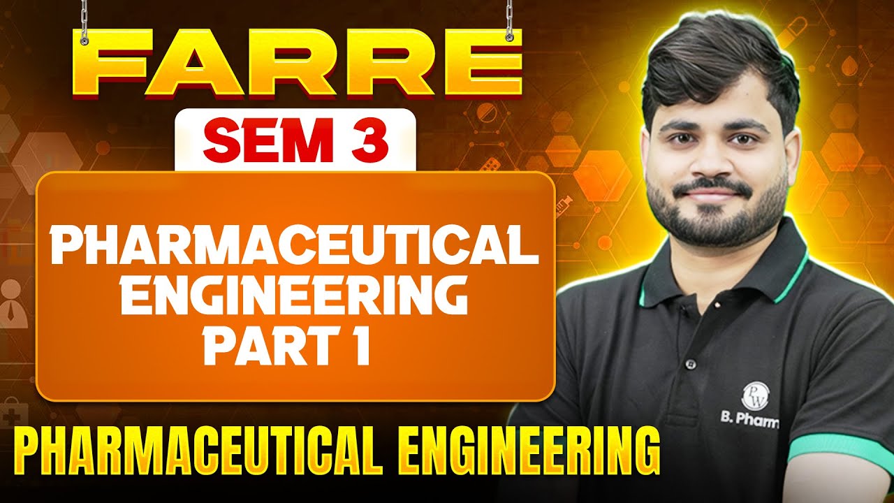 B Pharm 3rd Sem | B Pharm Pharmaceutical Engineering | Pharmaceutical Engineering Part 1 |PW B Pharm