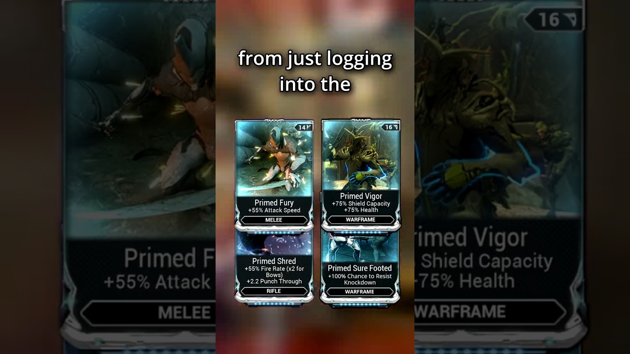 What Daily Login Reward Primed Mod Should You Choose? #warframe #shorts #reels #fyp #gaming #wfcc