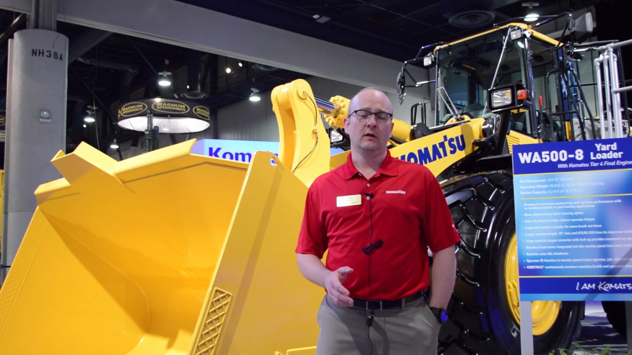 Komatsu presents WA500-8 yard loader at ConExpo-Con/Agg 2017