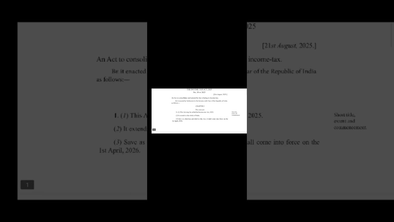 💥 New Income Tax Act 2025 | Big Update from 1st April 2026