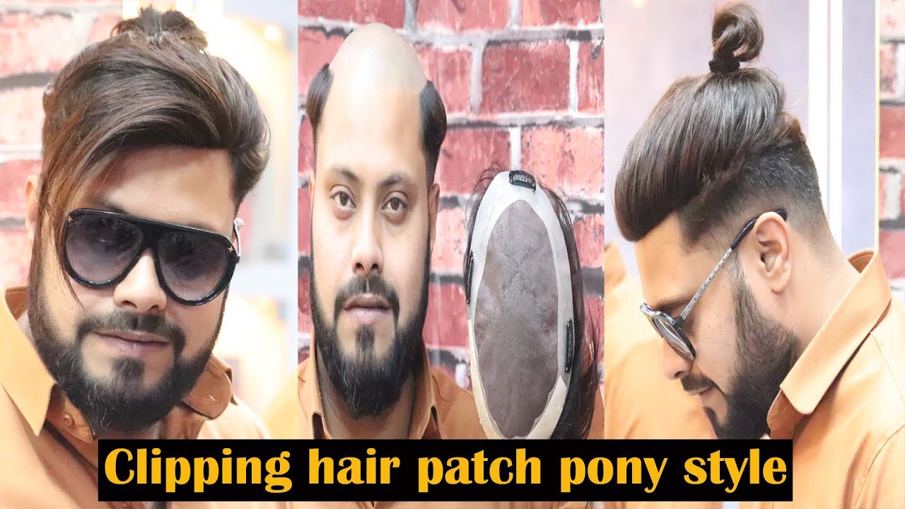 How to make Pony hairstyle with clipping hair patch! By Abdul Rehman in Delhi Hair Fixing