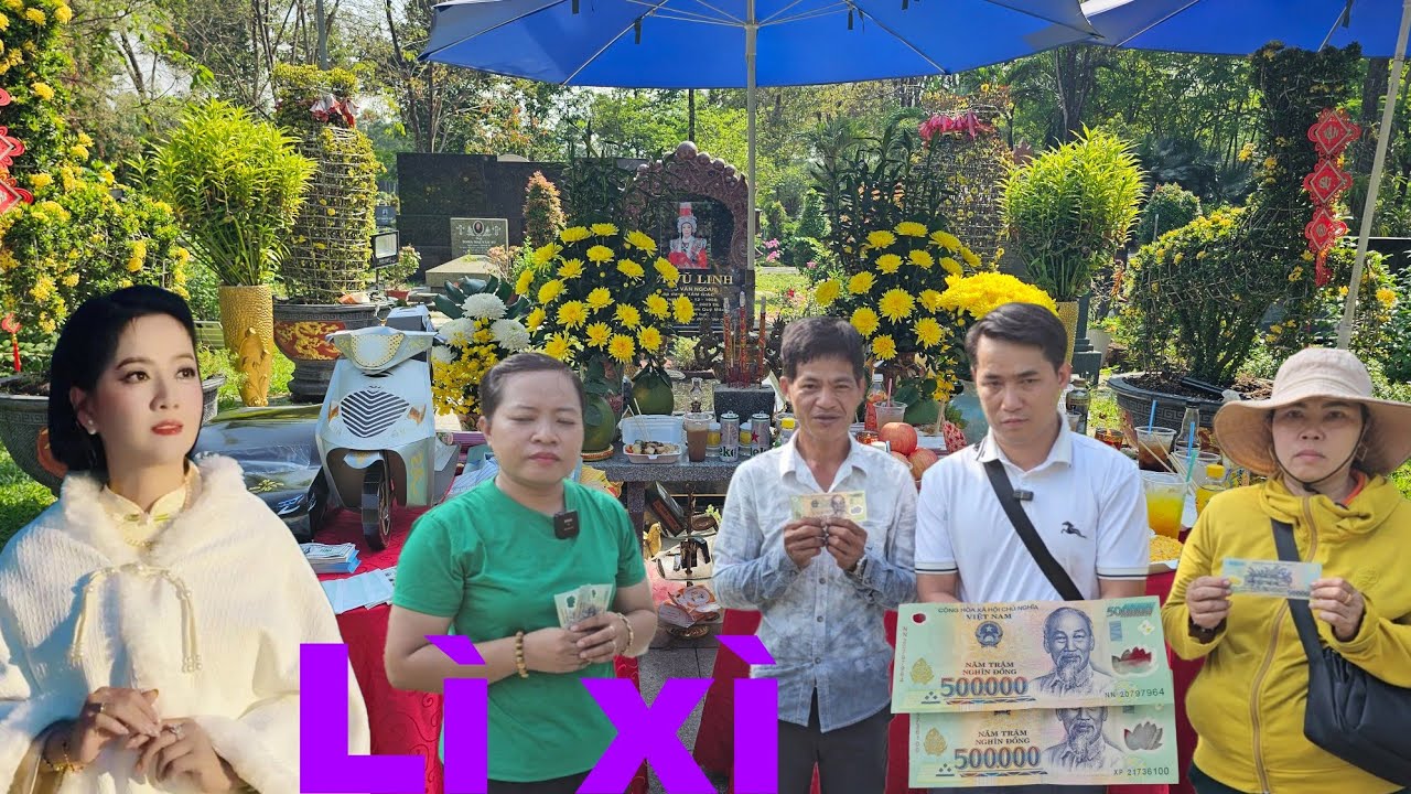 14 tháng Giêng khán giả ẩn danh dân văn điểm tâm sáng cúng nghệ sĩ ưu tú Vũ Linh lì xì anh em ở mộ 