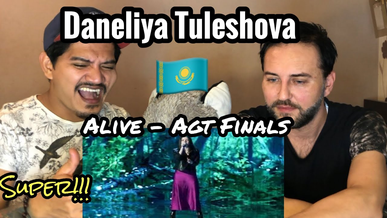 Singer Reacts| Daneliya Tuleshova - Alive | AGT FINALS