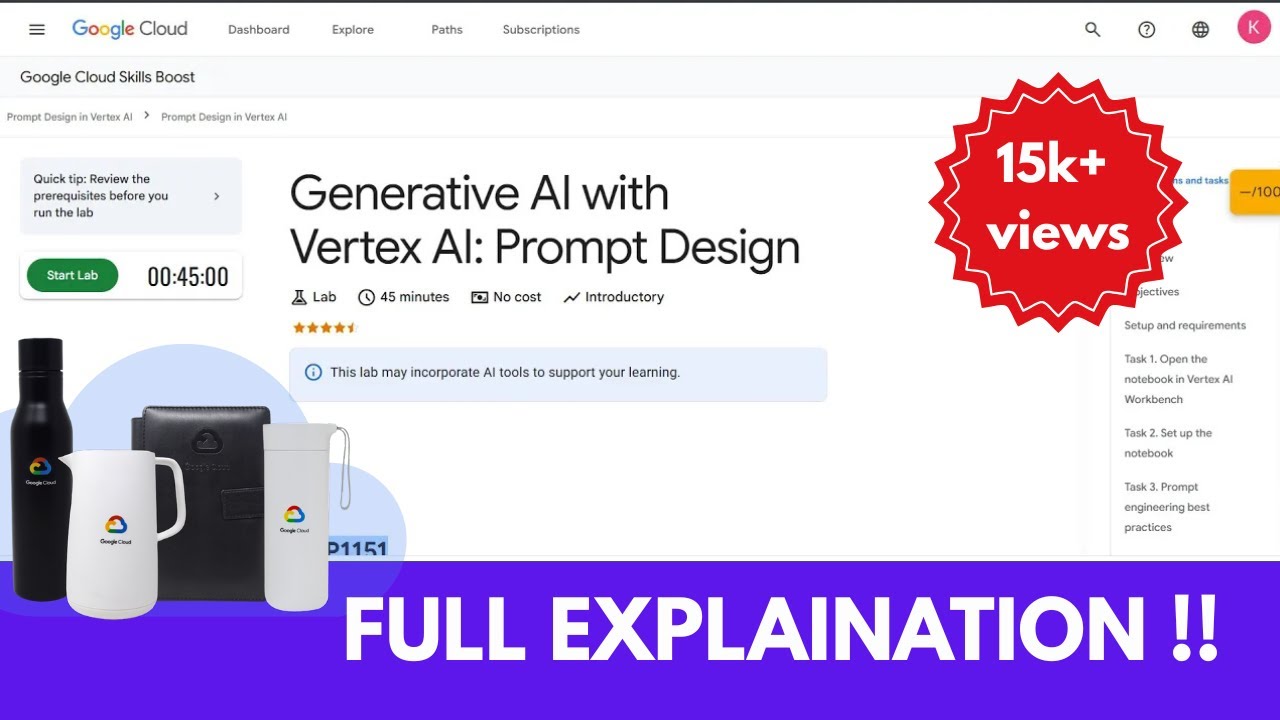 Генеративный ИИ с Vertex AI: Prompt Design | GSP1151 | Prompt Design в Vertex AI | Gen AI 2025