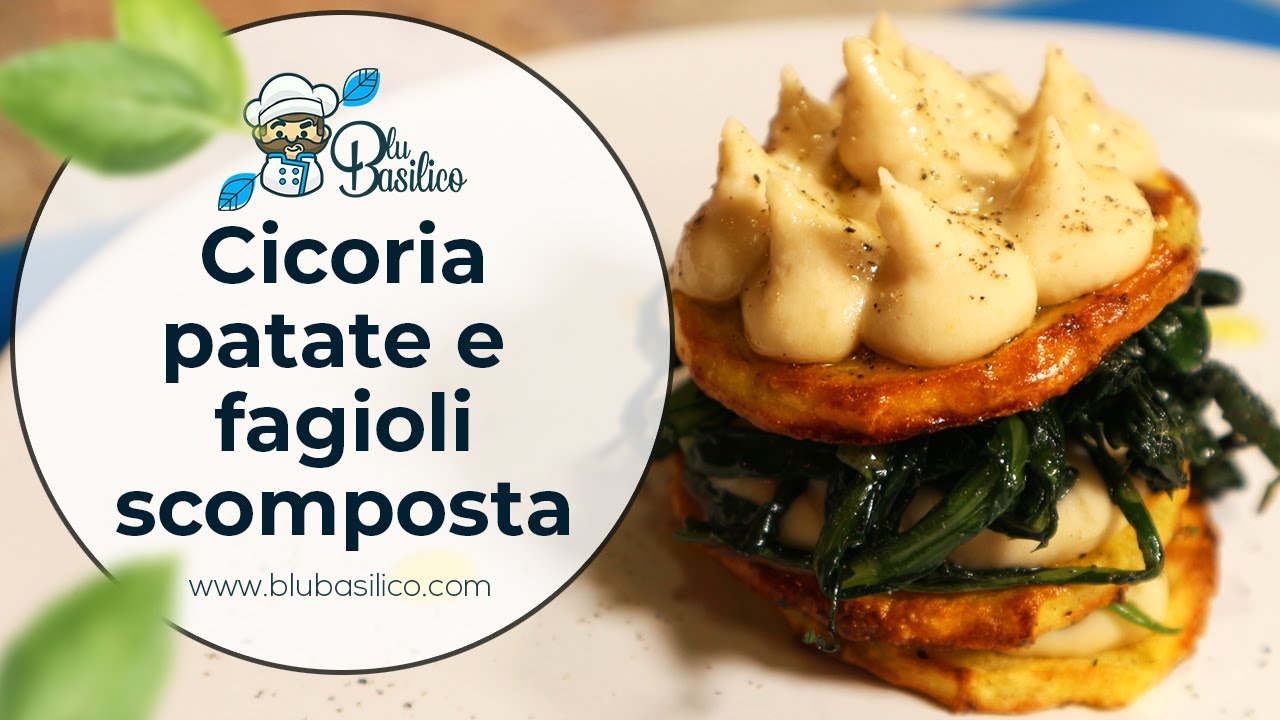 Cicoria Patate e Fagioli Scomposta