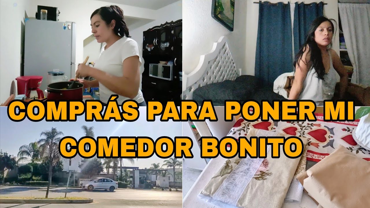 COMPRÁS PARA PONER MI COMEDOR BONITO 🛍️ NUEVO MANTEL 👌🏻 INICIO MI DÍA A LAS 5:00 AM PARA TRABAJAR 