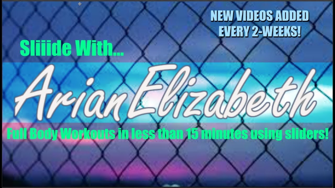 Intro Teaser Core Slider Tutorial | 15 Minute Full Body Workouts | Sliiide With ArianElizabeth