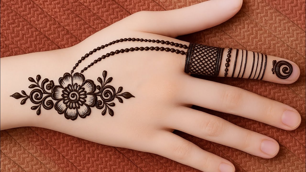 Easy simple New mehendi design 2025 || Letest Arabic mahandi design back hand ||#easymehendi #simple