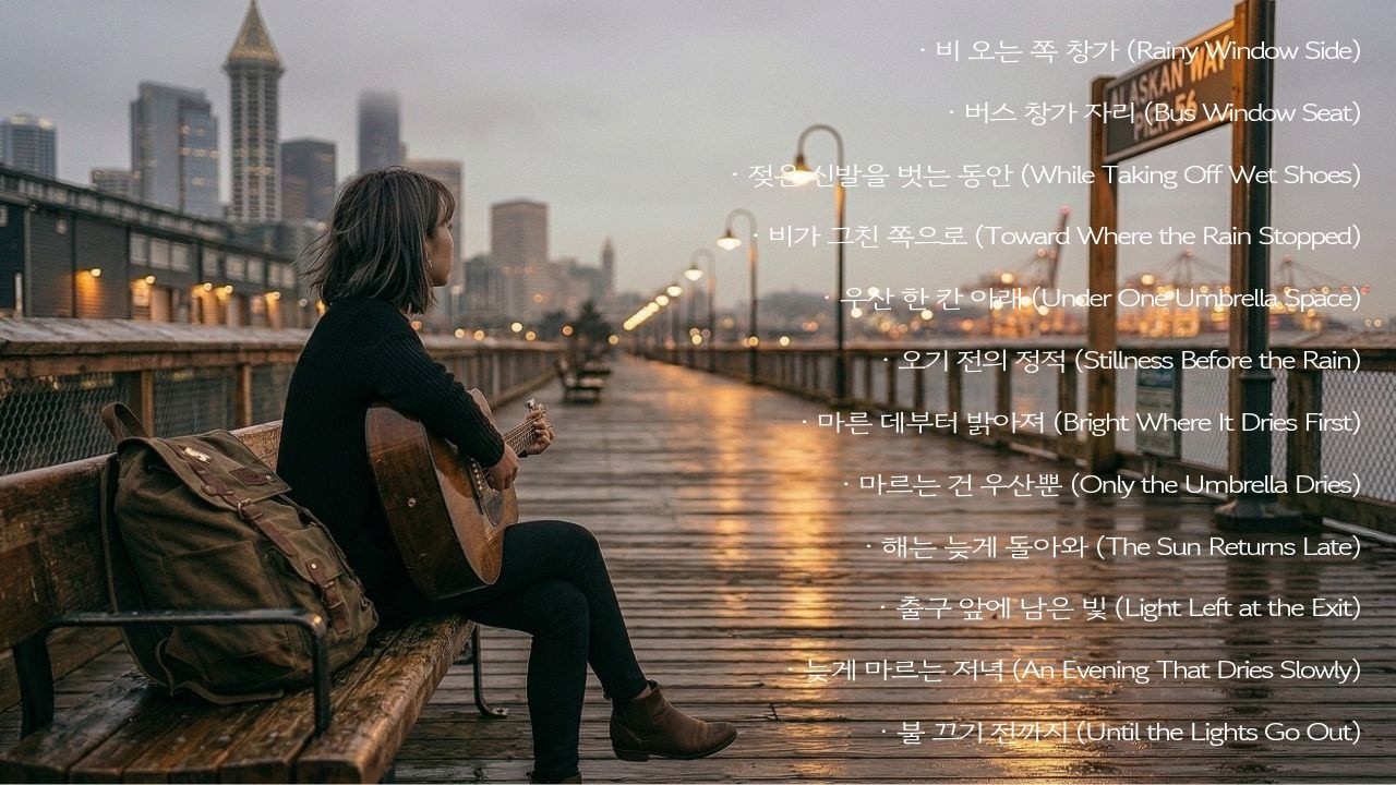 비 오는날 그냥 틀어 두세요 🎧 | 잔잔한 감성 한국 가요, 비 오는 날 듣기 좋은 발라드 | 플레이리스트 감성노래 사랑노래 음악