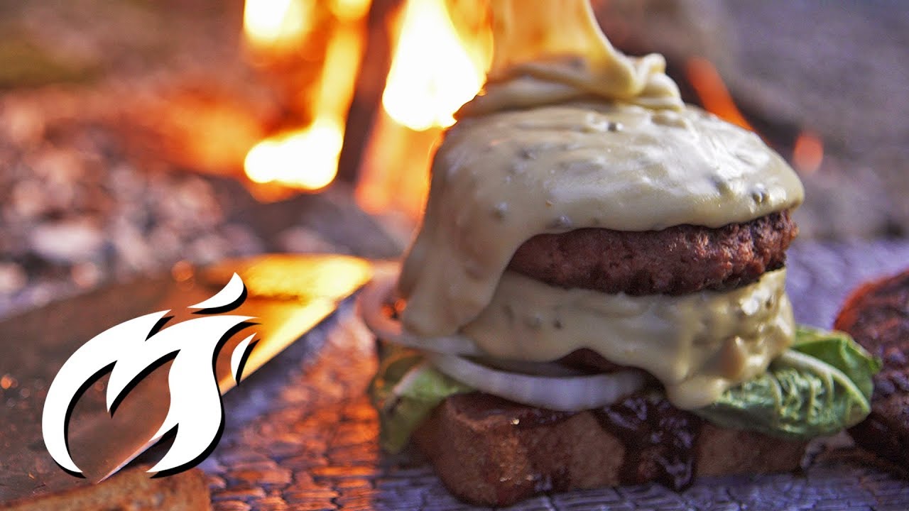BEYOND MEAT DOUBLE CHEESEBURGER asmr style gegrillt   🔥🔥🔥