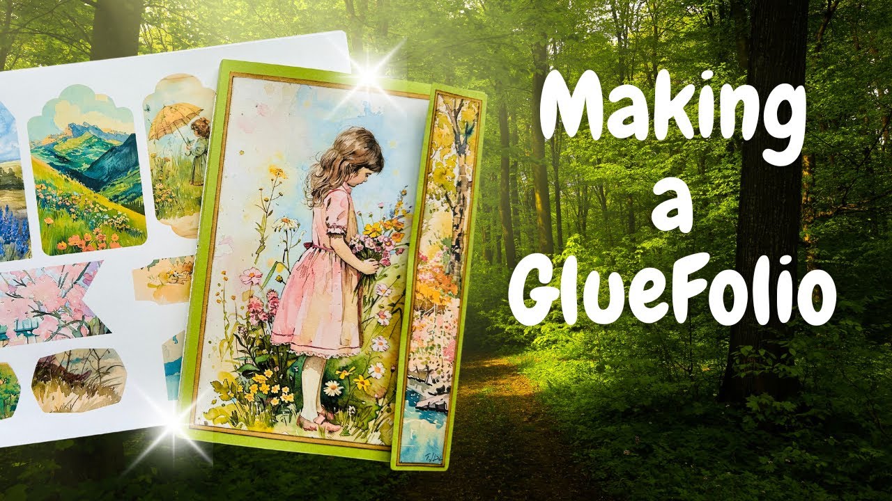 Making a GlueFolio & Giving it away!🩷✂️