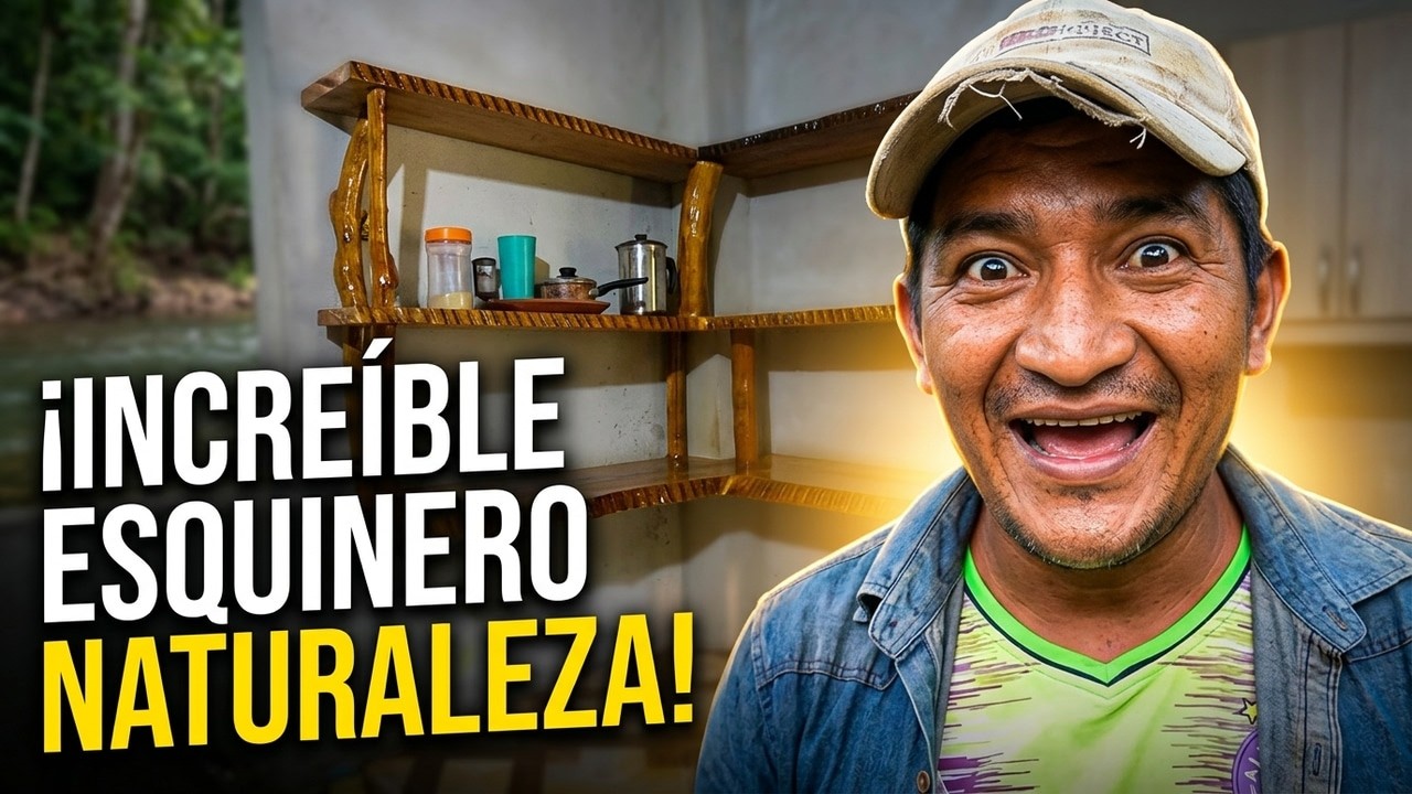 Construcción completa de esquinero de madera | Del bosque directo a tu cocina