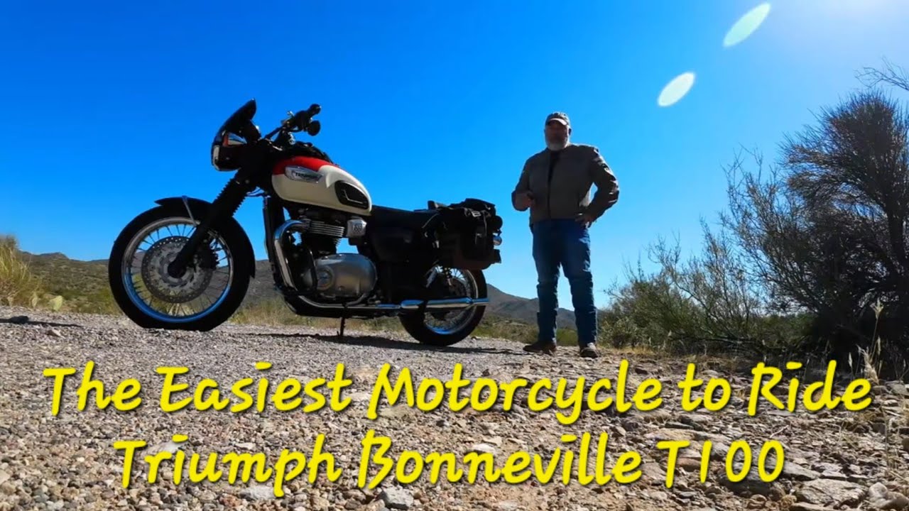 The Easiest Motorcycle to Ride Triumph Bonneville T100 #triumph #bonneville #t100 #arizona #adv