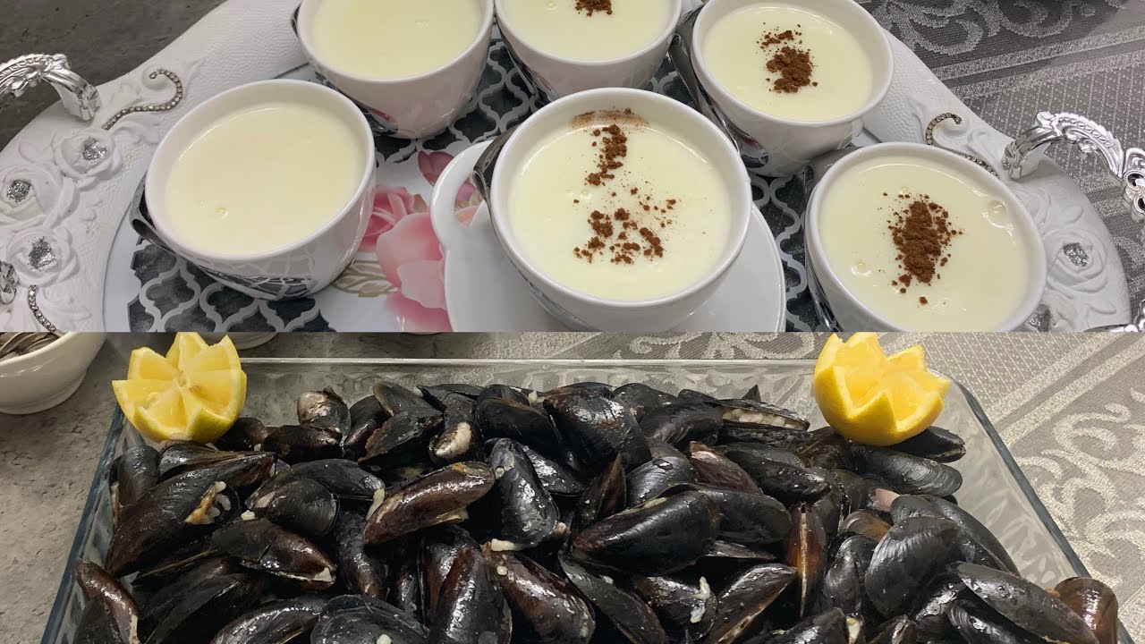 Midye u Salep | Gefühlte Muscheln und Heißes Milchgetränk Sonnenblumenkerne | Midye Dolması- Salep