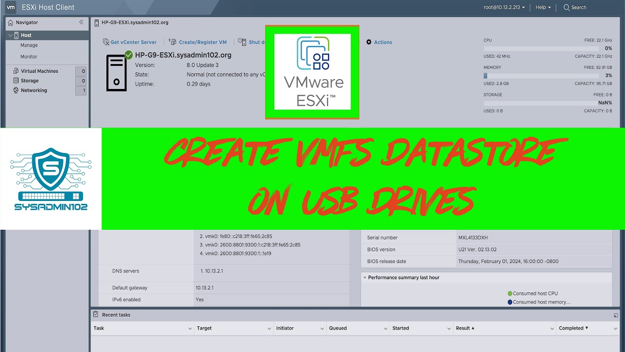 💾 How to use a USB Drive as a VMFS Datastore in VMware ESXi | Step-by-Step Guide