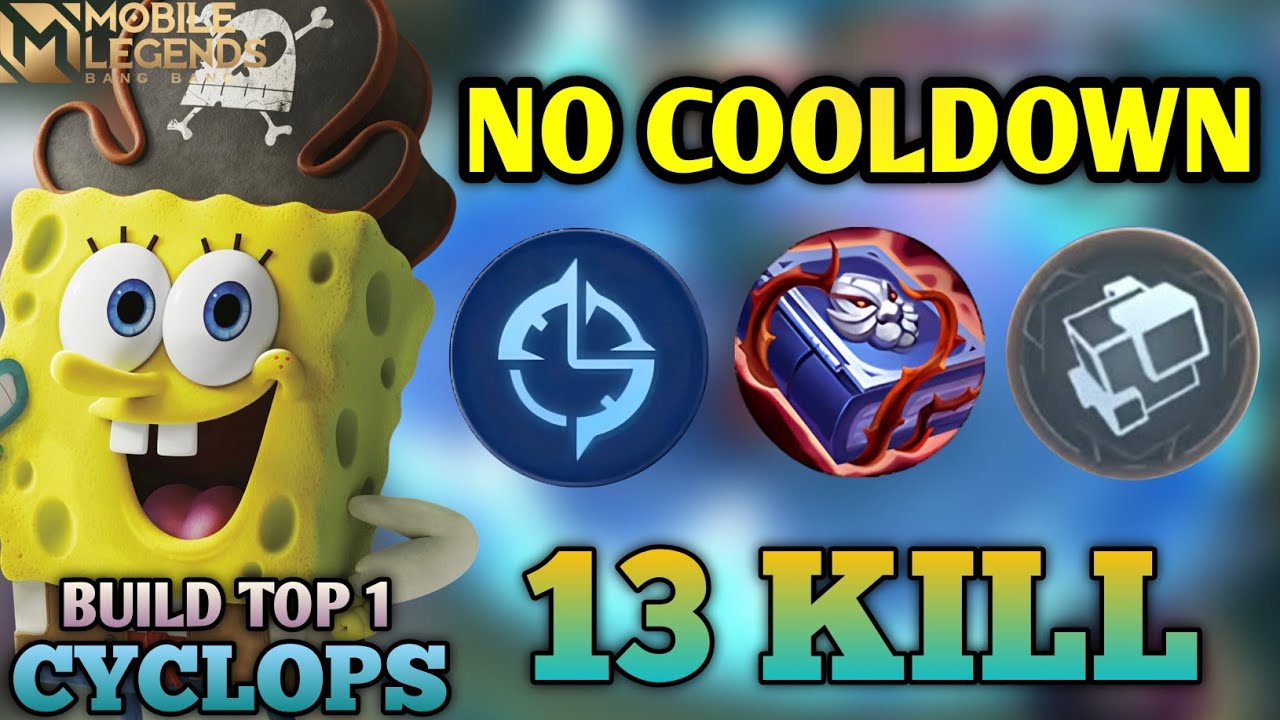 CYCLOPS NO COOLDOWN DAMAGENYA TERLALU RUS4K🔥 HANCURK4N HERO META | BEST BUILD CYCLOPS 2026 - MLBB