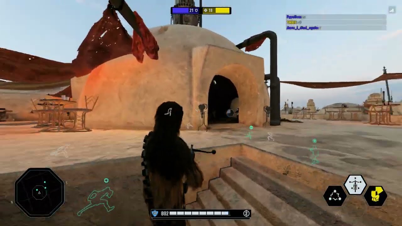 Соревновательный 4 на 4: Готовим с Чуи | Star Wars Battlefront 2