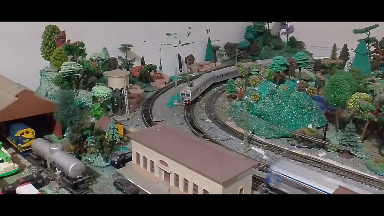 Maquete Escala HO, Trens Metropolianos e Locomotiva Frateschi.