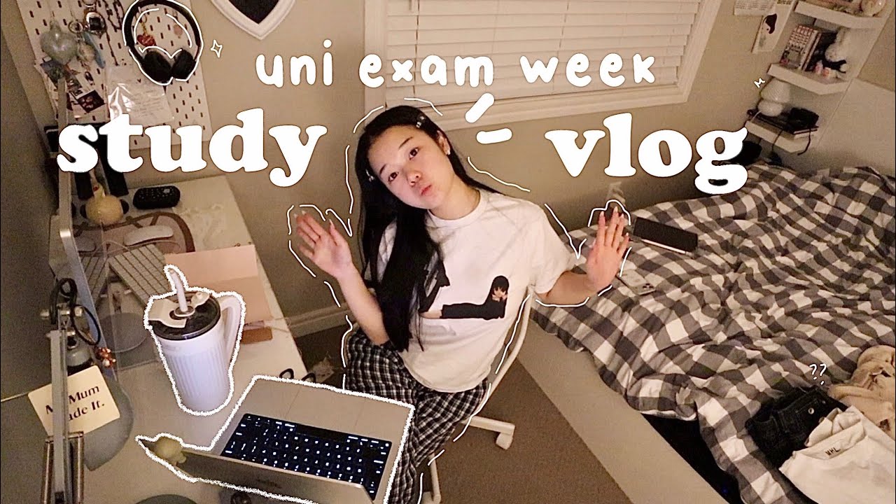 PRODUCTIVE Study Vlog💬: REALISTIC Uni midterm prep, note taking, valentine&rsquo;s day etc