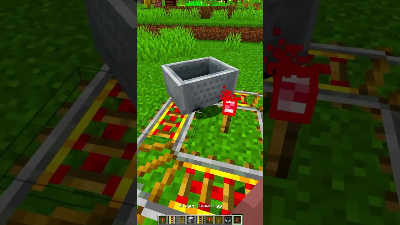 Minecraft Villager Launcher💀 #minecraft #shorts
