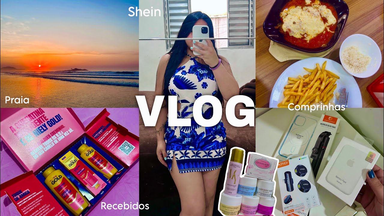 VLOG VIDA REAL | bate-papo, escolhendo vestido, Praia, Comprinhas Shein e Shopee, recebidos…