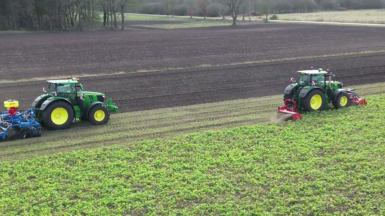 GROENBEMESTER KLEPELEN EN ONDERWERKEN & JOHN DEERE 6155 R & 6R 175