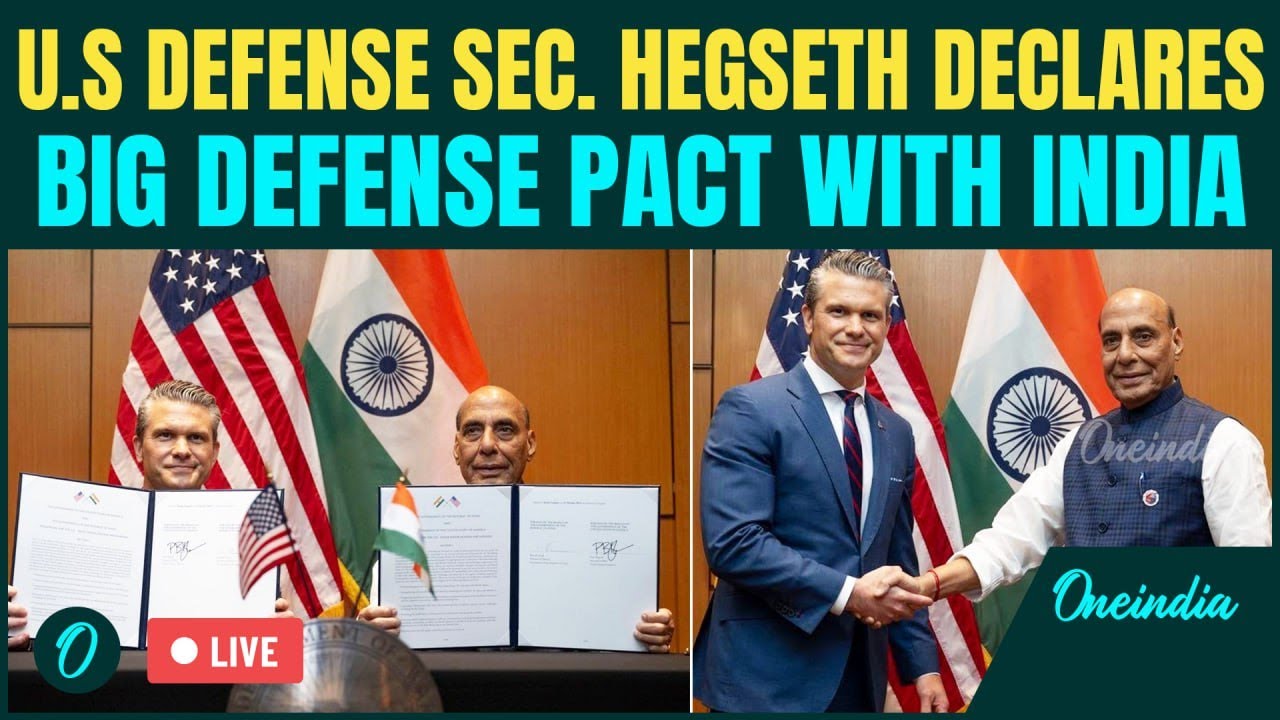 U.S And India's BIG Defense Move Live: Hegseth Declares &lsquo;Unbreakable Partnership&rsquo; To Counter China