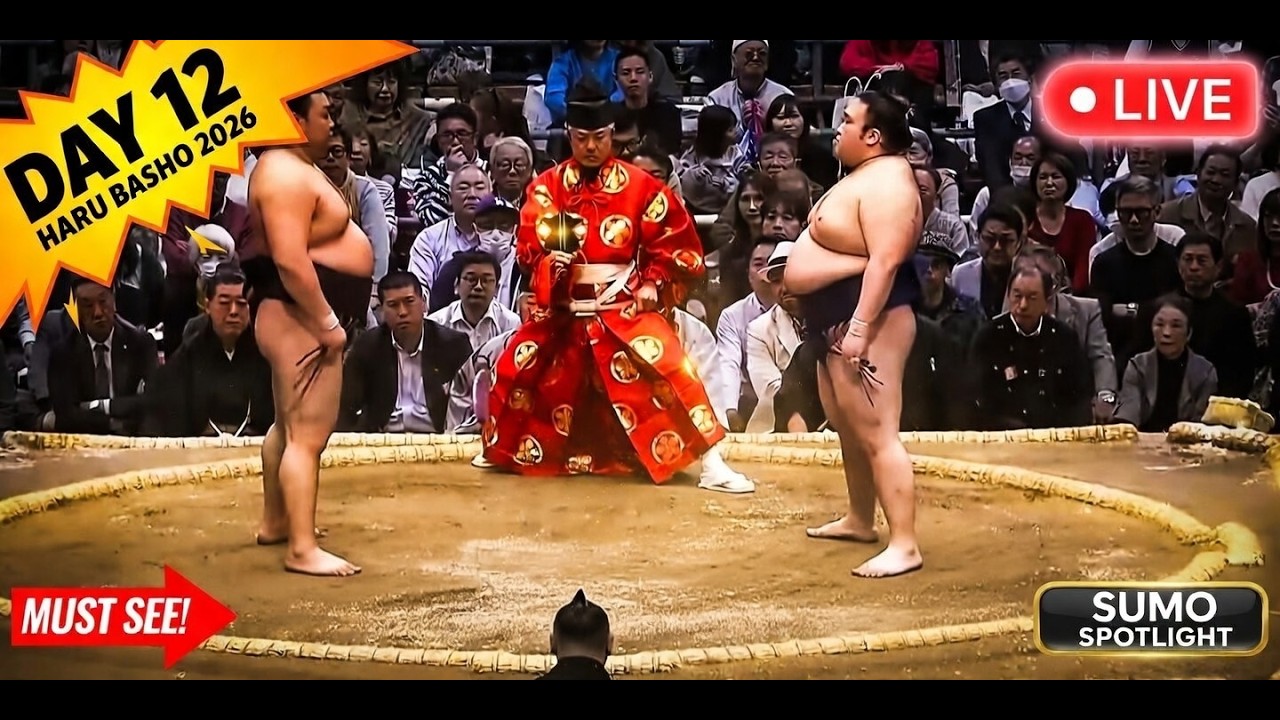 LIVE: Haru Basho 2026 Day 12 &ndash; Kirishima Leads at 10-1, Hoshoryu Clash & Kinboshi Watch!