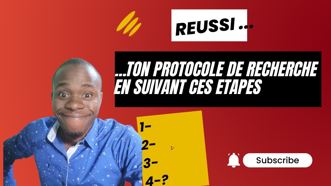 Voici comment réussir ton protocole de recherche