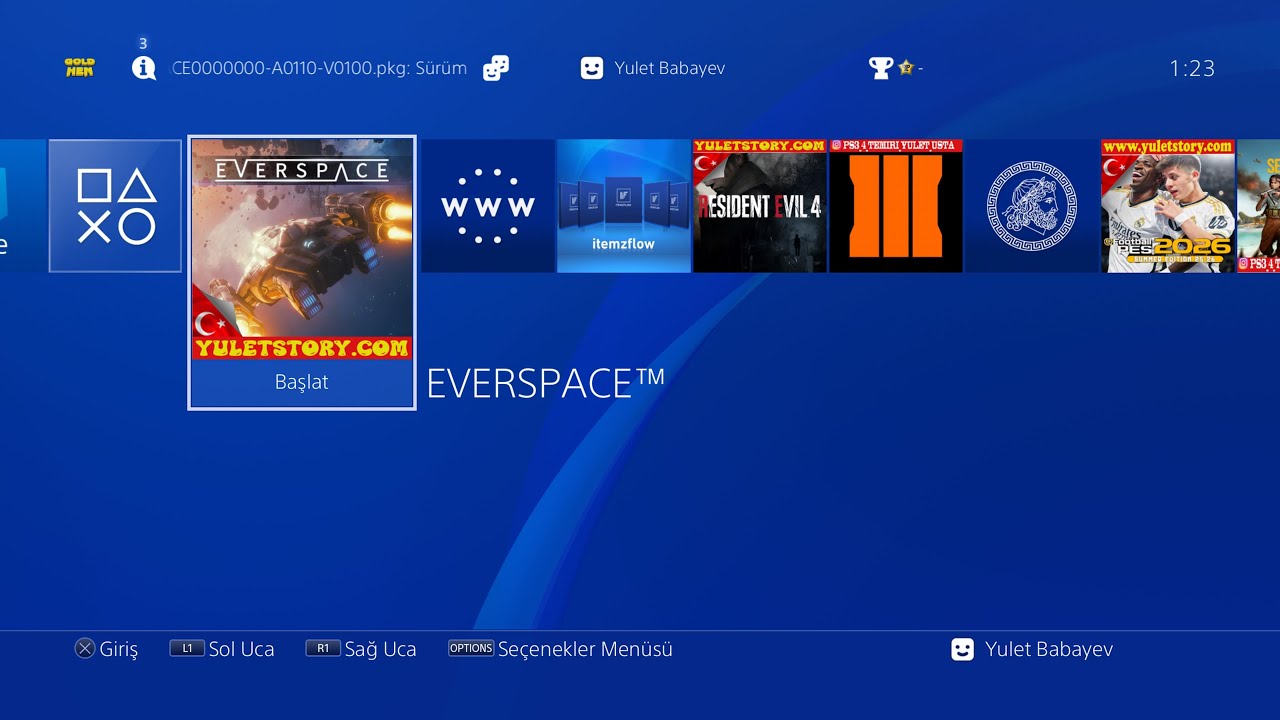 EVERSPACE  PS4 TÜRKÇE ALT YAZI YAMA