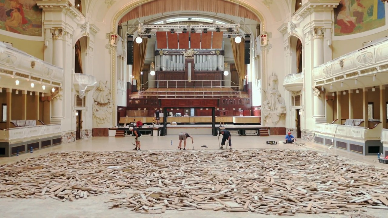 Obnova dřevěné podlahy, Obecní dům, 2019
