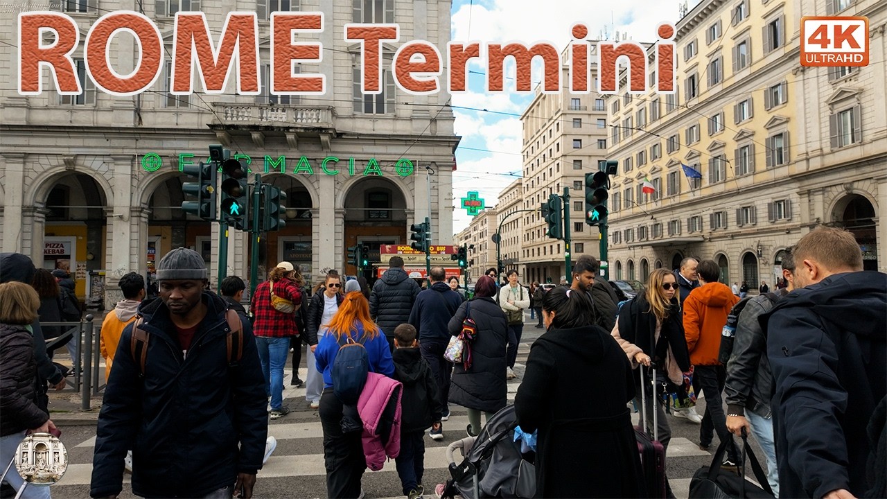 Roma Termini Right Now Today 20 Feb 2026 | Rome Walking Tour