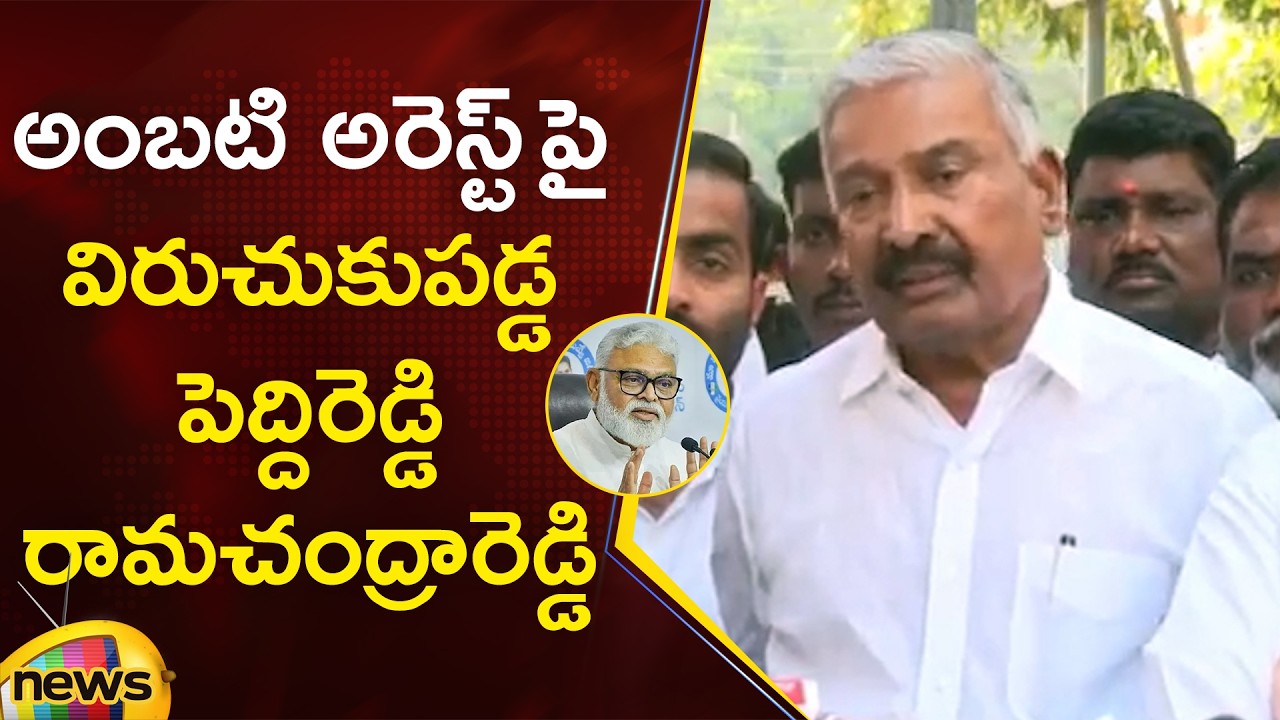 Peddireddy Ramachandra Reddy Slams Ambati Rambabu's Arrest | YCP Vs TDP | AP Political News