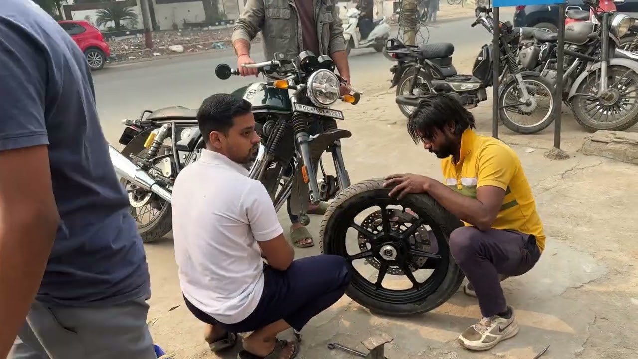 Royal Enfield Continental GT 650 Alloy Wheels Upgrade 🔥 | Stock Rims to RE Genuine Alloys