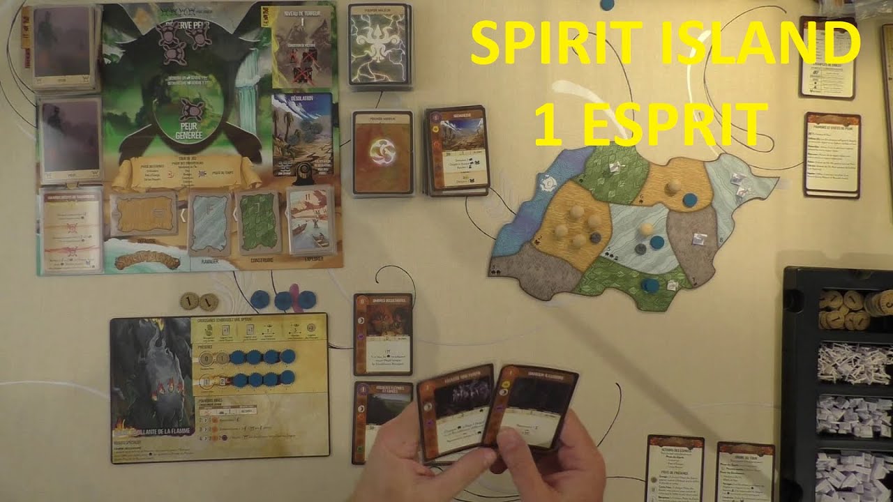 [FR] SPIRIT ISLAND (2e édition) Présentation et partie Solo avec Ombre Vacillante de la Flamme