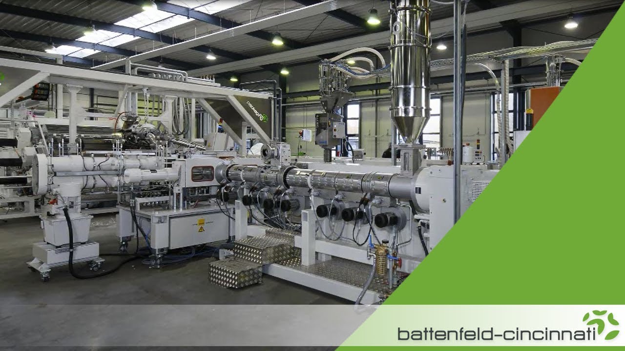 3-layer PET thermoforming sheet extrusion line