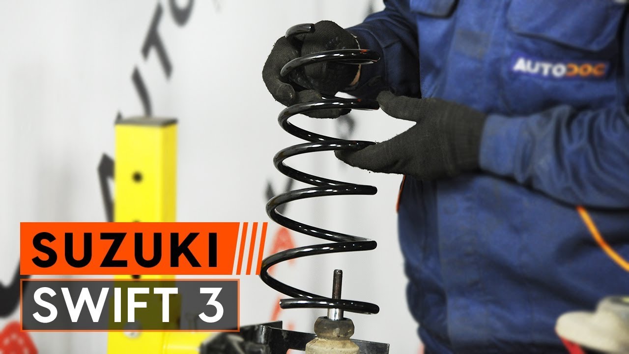 Cómo cambiar la muelles en SUZUKI SWIFT 3 [INSTRUCCIÓN AUTODOC]