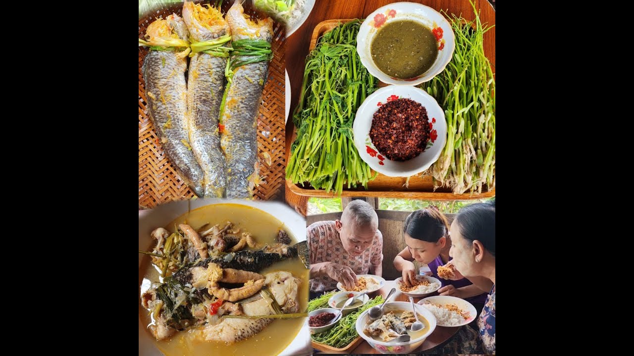 ရိုးရာ ငါးရံ့ဖင်လှန်ဟင်းနဲ့  အမိုးအပါးတို့နဲ့အတူတူထမင်းအားရပါးရစားမယ်😋😋