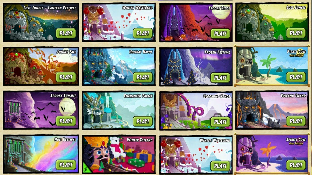 Temple Run 2 All Maps 2021