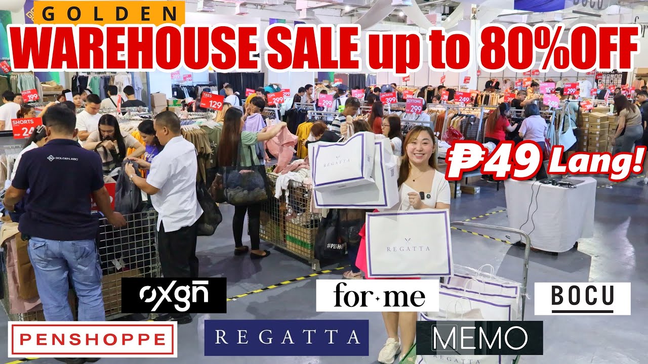 ₱49 LANG! (BAGSAK PRESYO LAHAT) Puro Branded Apparel Warehouse Sale Up To 80% OFF | Team Ogad Vlogs