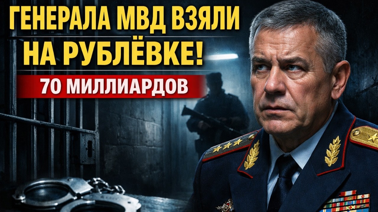 ШОК! ГЕНЕРАЛА МВД ВЗЯЛИ НА РУБЛЁВКЕ ЗА СХЕМУ НА 70 МИЛЛИАРДОВ