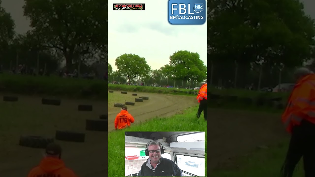 Short 03 Stansted Raceway Banger Racing on 1st May 2022 S3 R1 JB H1 Smiler  the broadcaster Race on
