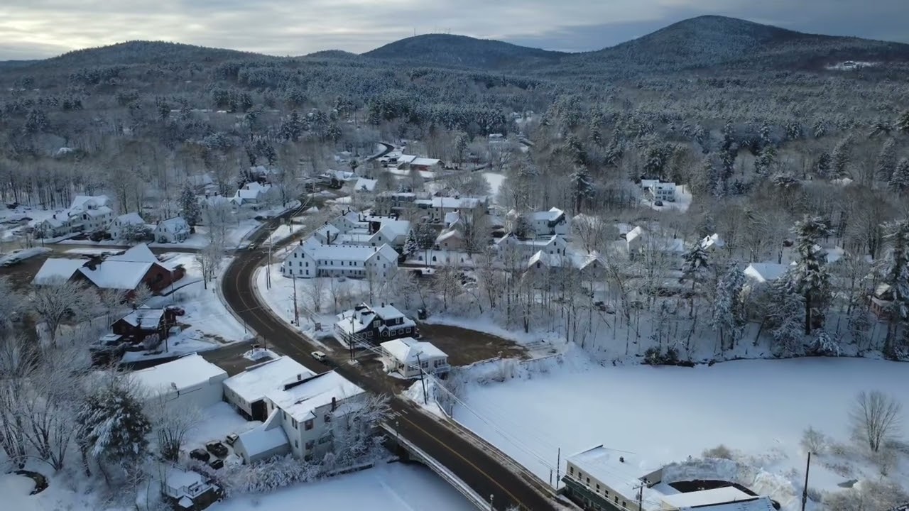 Downtown Goffstown, NH After a Snowstorm 