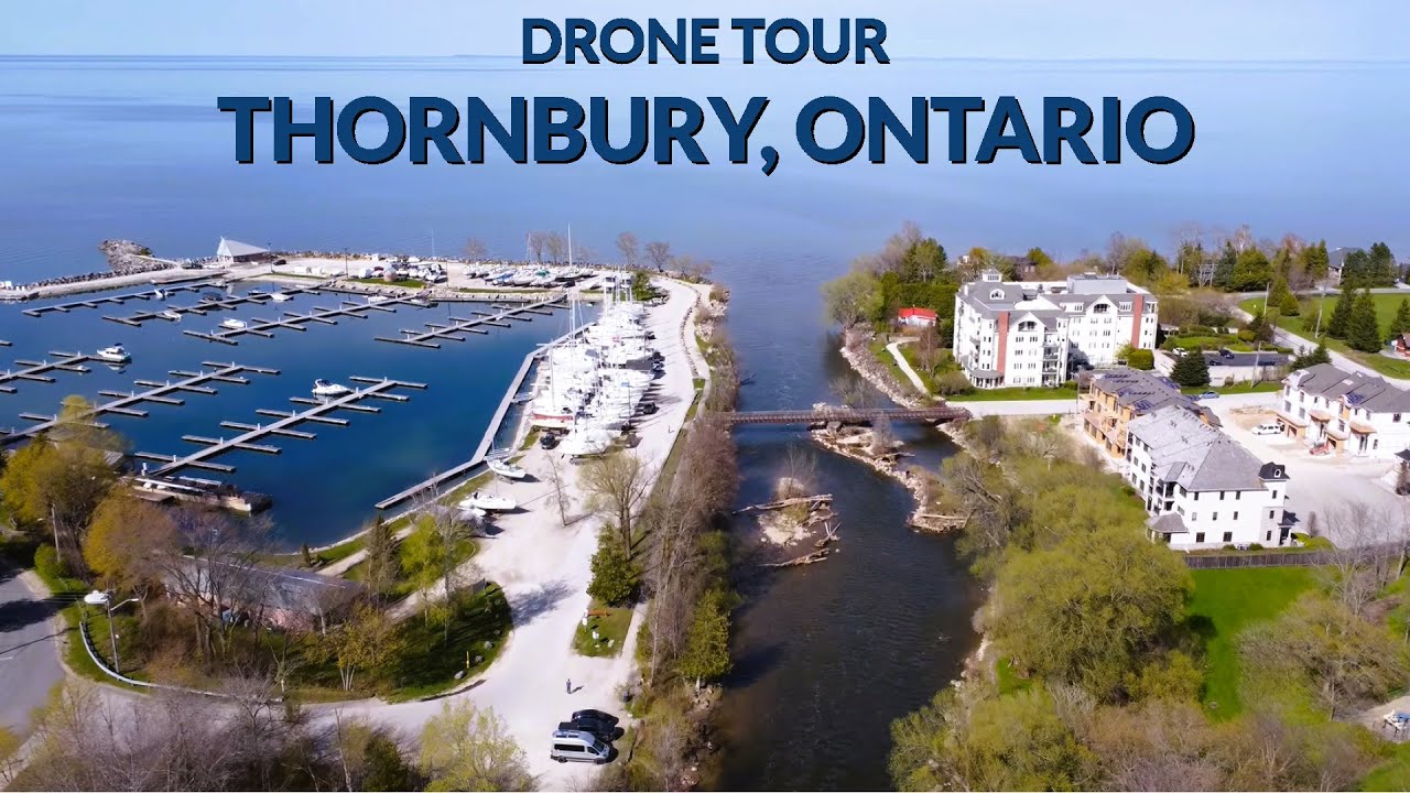 Drone Tour 4K: Thornbury, Ontario - A Bird's-Eye View
