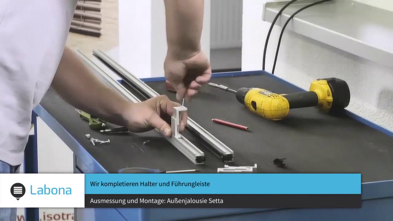 Ausmessung und montage: Außenjalousien Setta