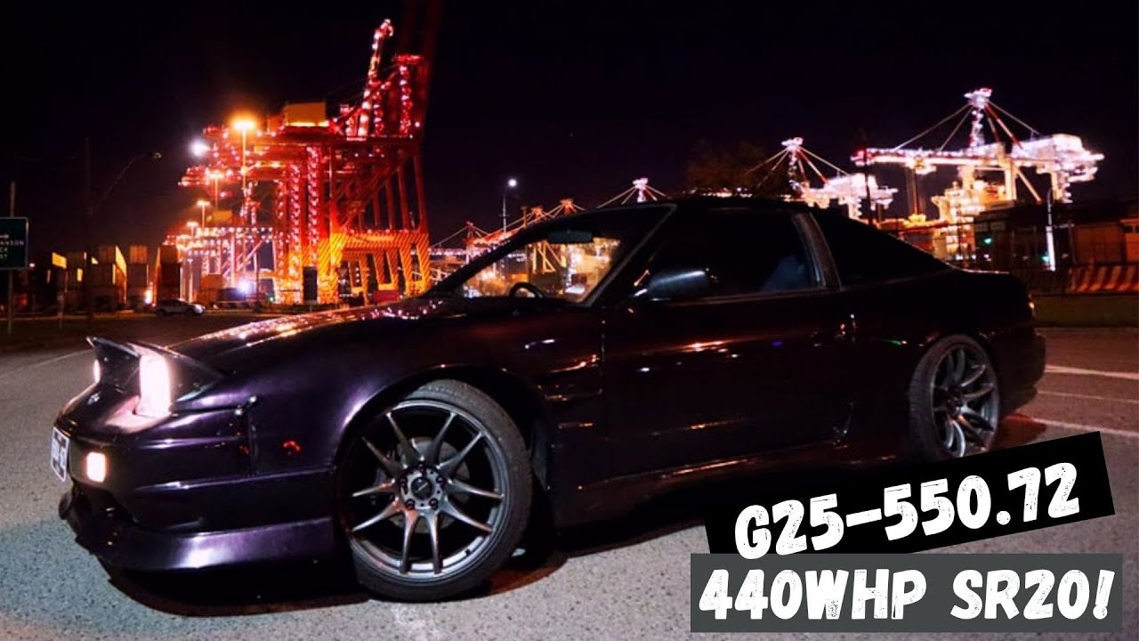 NISSAN 180SX SR20 - G25-550.72 & KELFORD 268/272 CAMS DYNO - 328KW - 440HP! GTX3071r vs G25-550