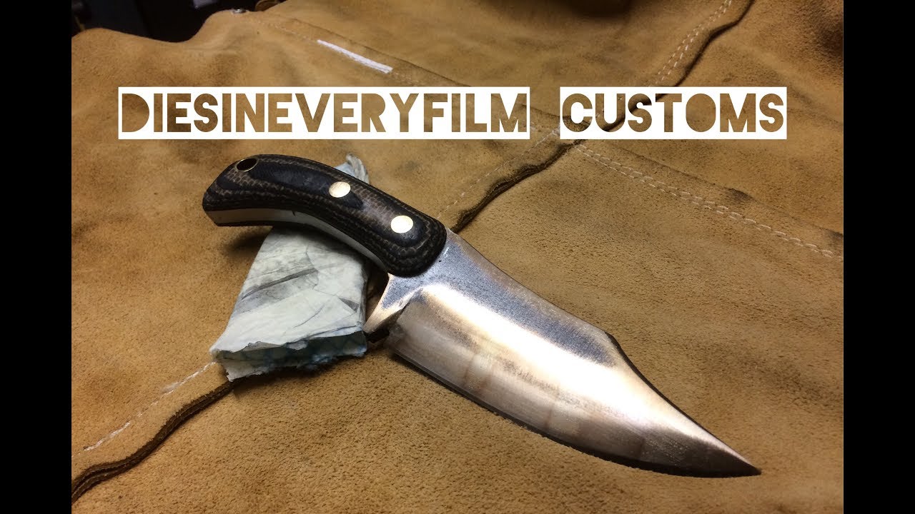 Knife making - custom bowie chopper